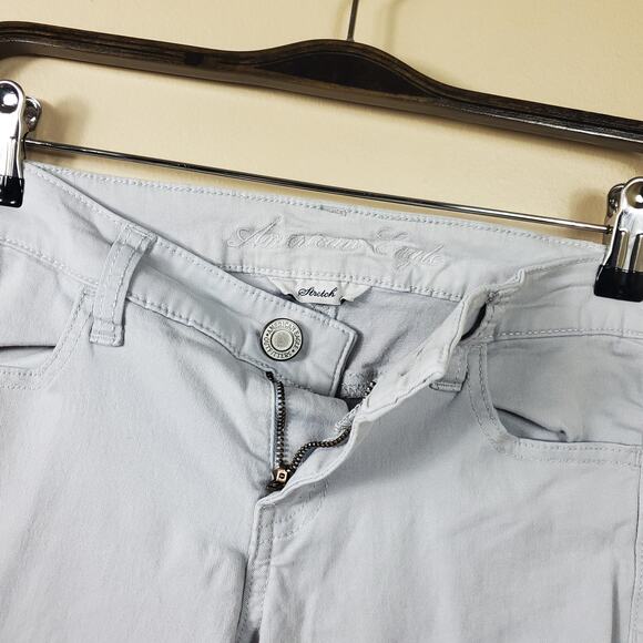 American Eagle Gray Wash Mid-rise Jegging Size 2 - Picture 7 of 9